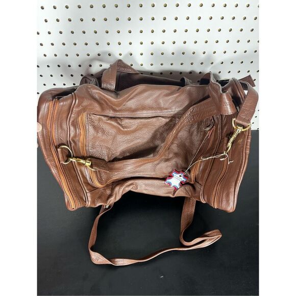 Echtes Leder vintage genuine leather duffle bag